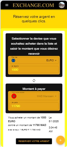 EXCHANGE MAROC - Change de devises à Marrakech et au Maroc